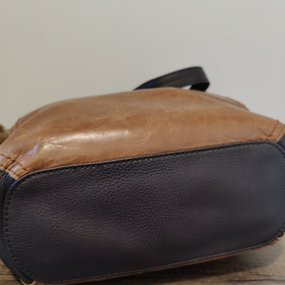 The Sak Brown/ Black Kendra Leather Satchel - Picture 5 of 7